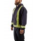 Hi Vis F.R. hooded fleece vest